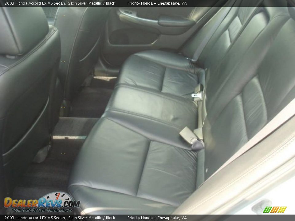 2003 Honda Accord EX V6 Sedan Satin Silver Metallic / Black Photo #12