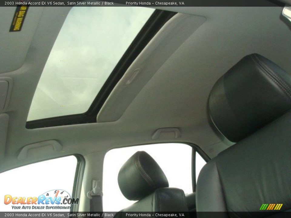 2003 Honda Accord EX V6 Sedan Satin Silver Metallic / Black Photo #14