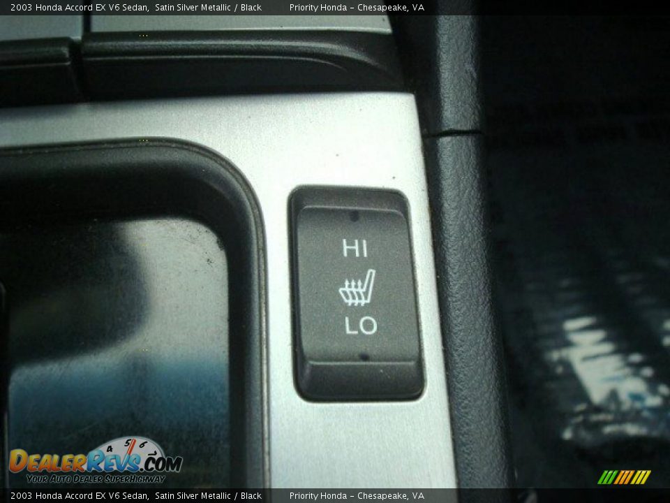2003 Honda Accord EX V6 Sedan Satin Silver Metallic / Black Photo #21