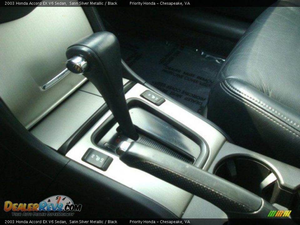 2003 Honda Accord EX V6 Sedan Satin Silver Metallic / Black Photo #22