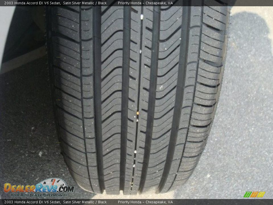 2003 Honda Accord EX V6 Sedan Satin Silver Metallic / Black Photo #25
