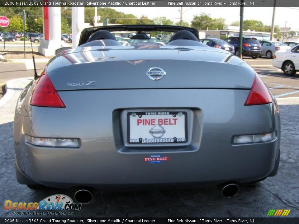 2006 Nissan 350Z Grand Touring Roadster Silverstone Metallic / Charcoal Leather Photo #6