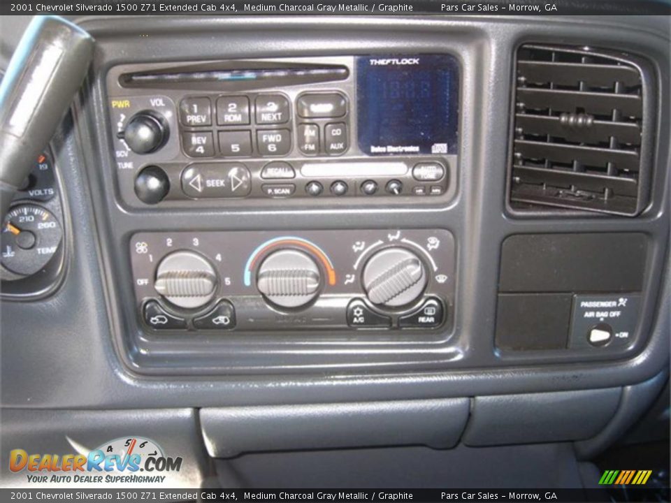 2001 Chevrolet Silverado 1500 Z71 Extended Cab 4x4 Medium Charcoal Gray Metallic / Graphite Photo #8