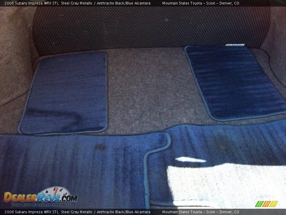 2006 Subaru Impreza WRX STi Steel Gray Metallic / Anthracite Black/Blue Alcantara Photo #22