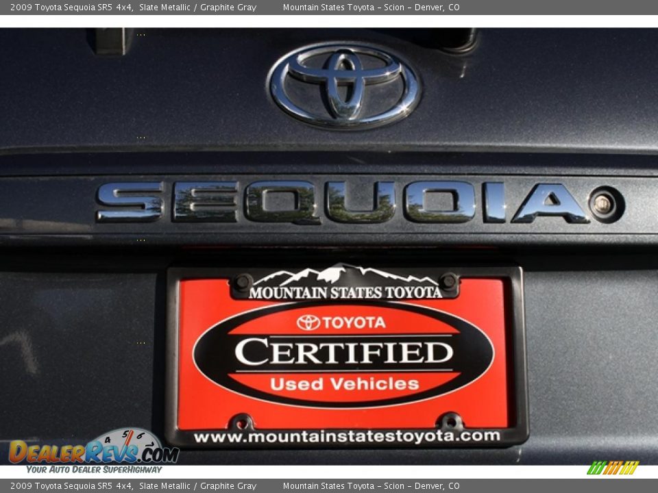 2009 Toyota Sequoia SR5 4x4 Slate Metallic / Graphite Gray Photo #34
