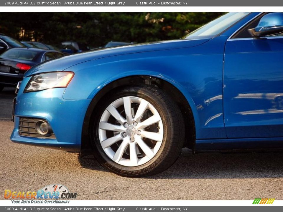 2009 Audi A4 3.2 quattro Sedan Aruba Blue Pearl Effect / Light Grey Photo #3