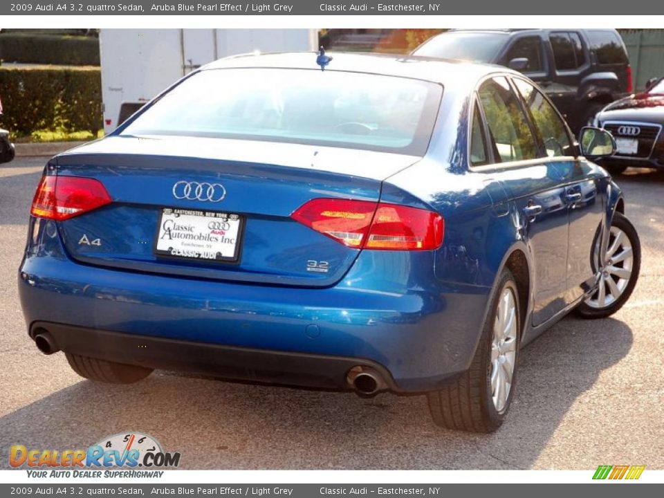 2009 Audi A4 3.2 quattro Sedan Aruba Blue Pearl Effect / Light Grey Photo #4