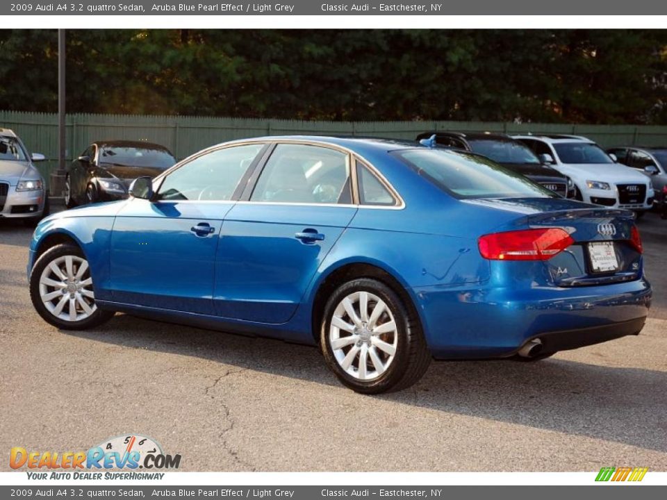 2009 Audi A4 3.2 quattro Sedan Aruba Blue Pearl Effect / Light Grey Photo #11