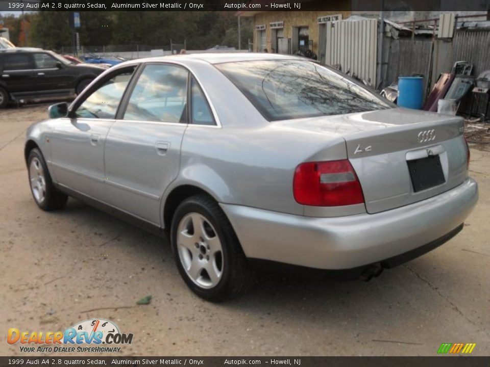 1999 Audi A4 2.8 quattro Sedan Aluminum Silver Metallic / Onyx Photo #5