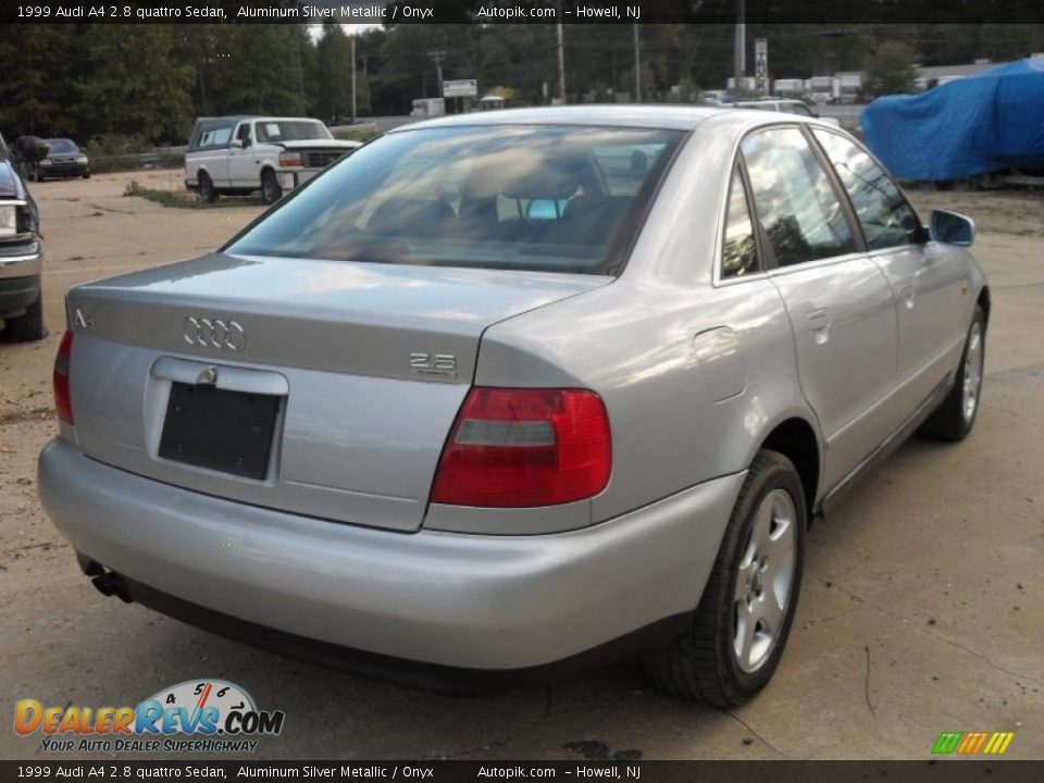 1999 Audi A4 2.8 quattro Sedan Aluminum Silver Metallic / Onyx Photo #7