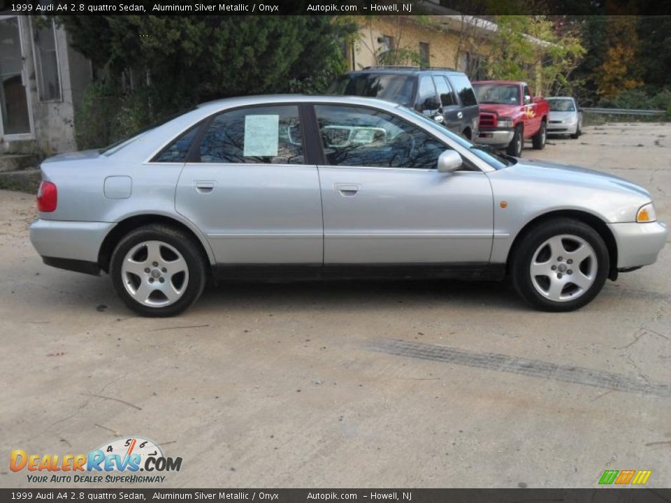 1999 Audi A4 2.8 quattro Sedan Aluminum Silver Metallic / Onyx Photo #8