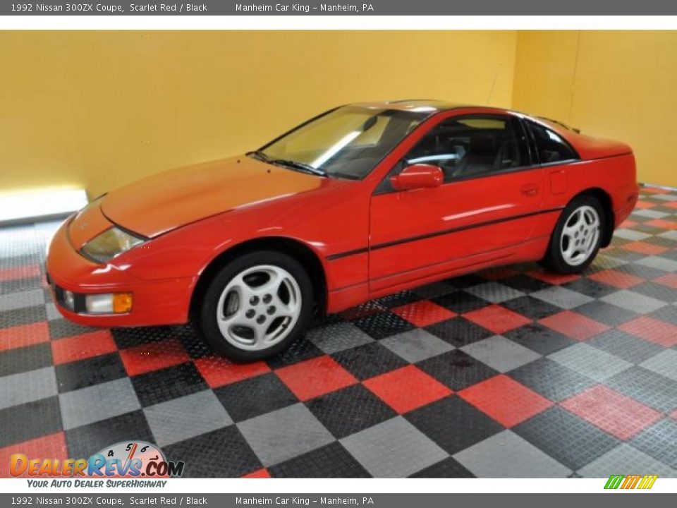 1992 Nissan 300ZX Coupe Scarlet Red / Black Photo #2