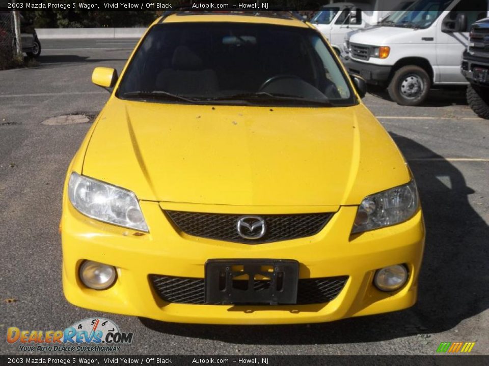 2003 Mazda Protege 5 Wagon Vivid Yellow / Off Black Photo #1