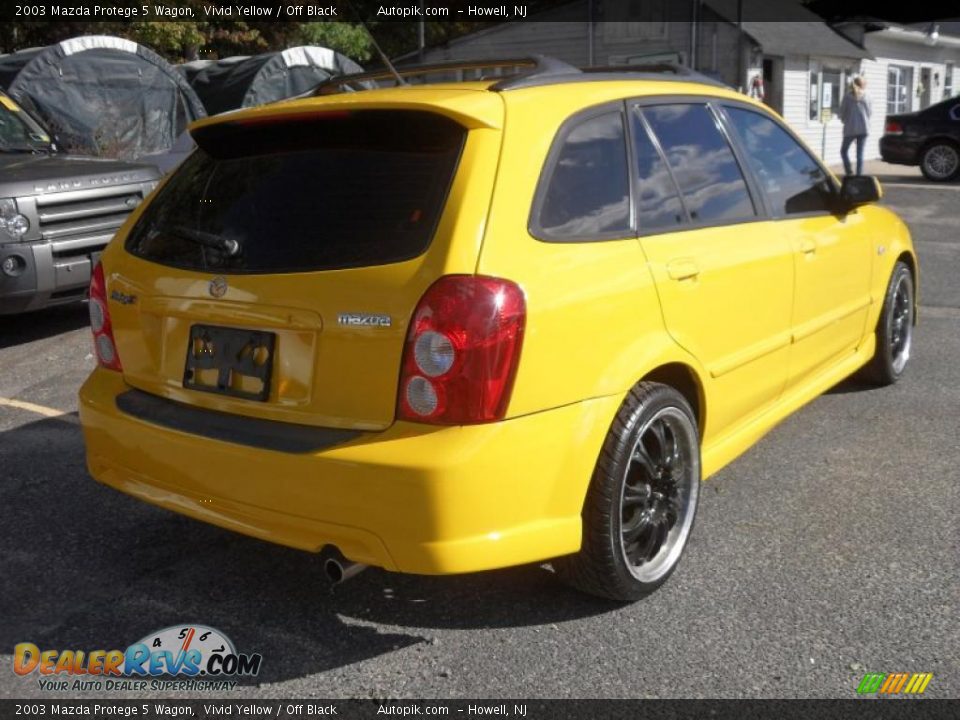 2003 Mazda Protege 5 Wagon Vivid Yellow / Off Black Photo #7