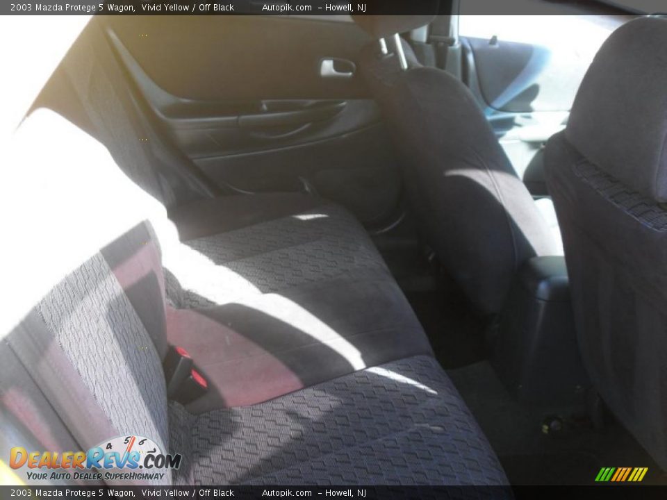 2003 Mazda Protege 5 Wagon Vivid Yellow / Off Black Photo #11