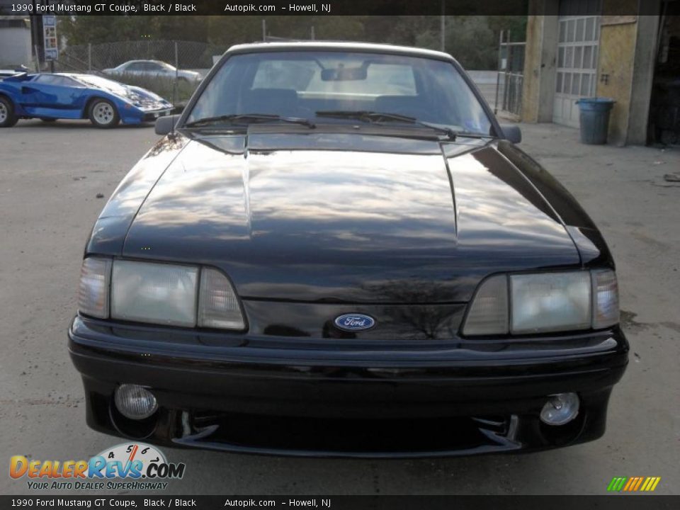 1990 Ford Mustang GT Coupe Black / Black Photo #1
