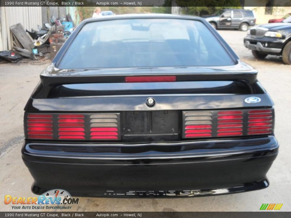 1990 Ford Mustang GT Coupe Black / Black Photo #6