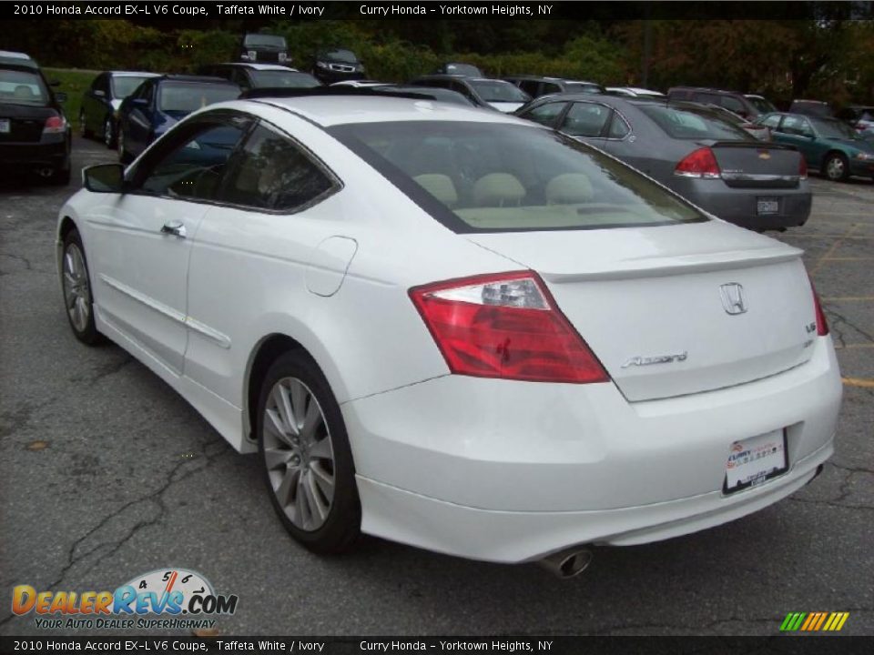 2010 Honda Accord EX-L V6 Coupe Taffeta White / Ivory Photo #2