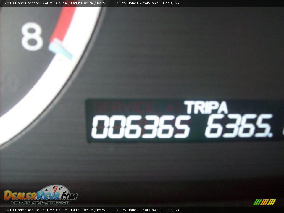 2010 Honda Accord EX-L V6 Coupe Taffeta White / Ivory Photo #4