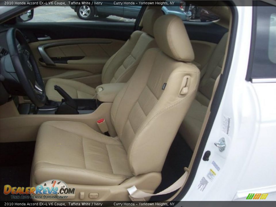 2010 Honda Accord EX-L V6 Coupe Taffeta White / Ivory Photo #6