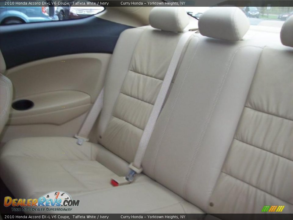 Ivory Interior - 2010 Honda Accord EX-L V6 Coupe Photo #13