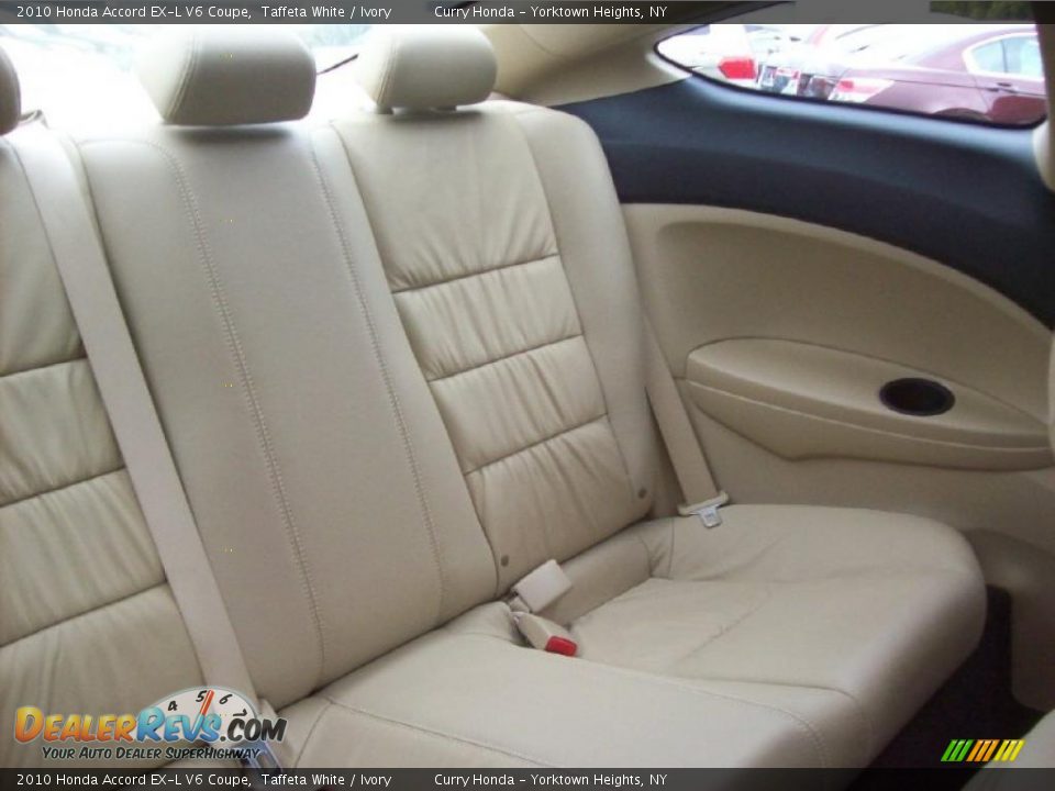 Ivory Interior - 2010 Honda Accord EX-L V6 Coupe Photo #14