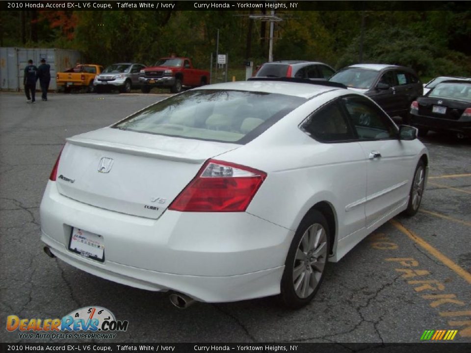 2010 Honda Accord EX-L V6 Coupe Taffeta White / Ivory Photo #23
