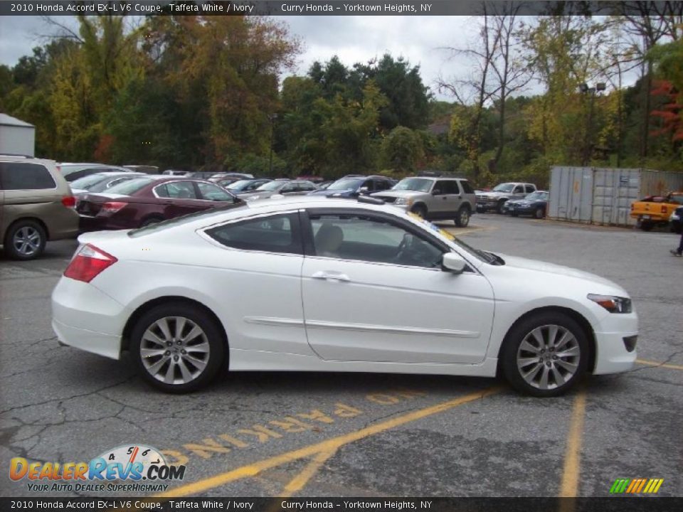 2010 Honda Accord EX-L V6 Coupe Taffeta White / Ivory Photo #24