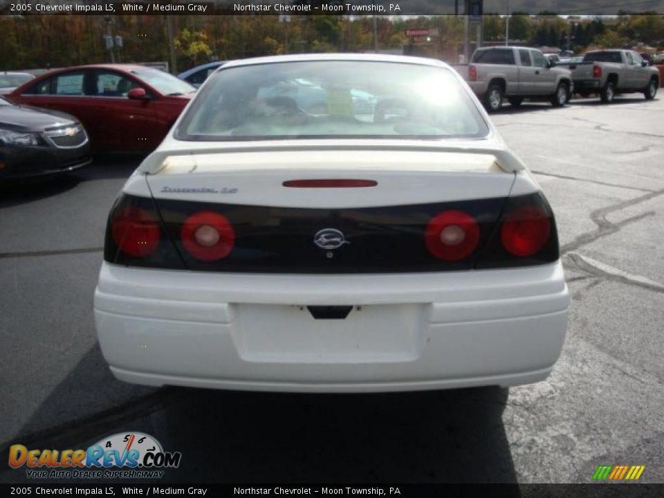 2005 Chevrolet Impala LS White / Medium Gray Photo #4