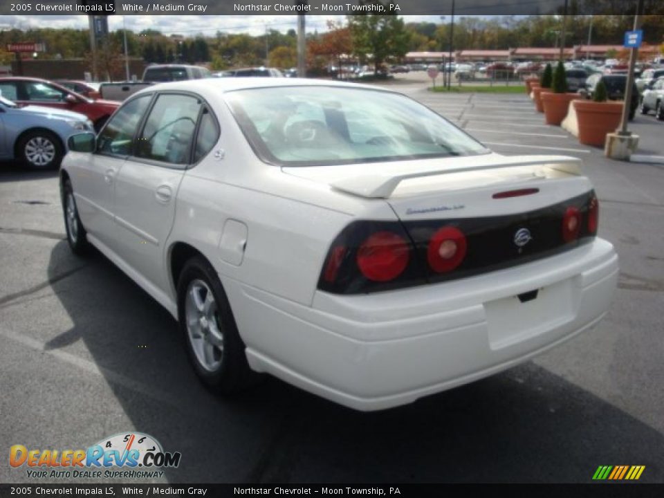 2005 Chevrolet Impala LS White / Medium Gray Photo #5