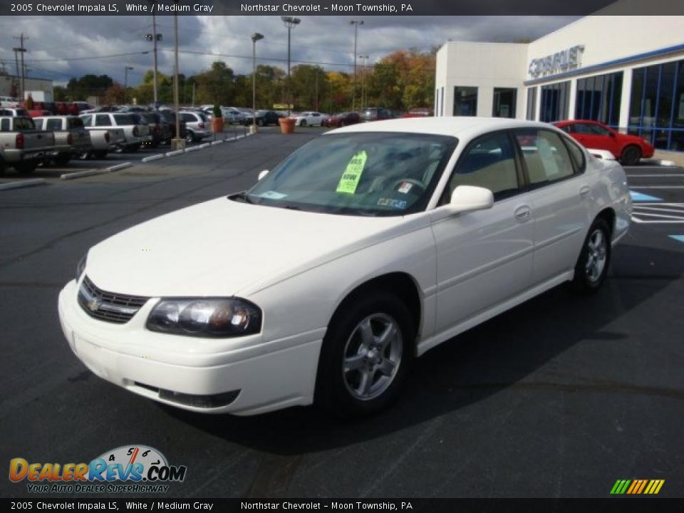 2005 Chevrolet Impala LS White / Medium Gray Photo #10