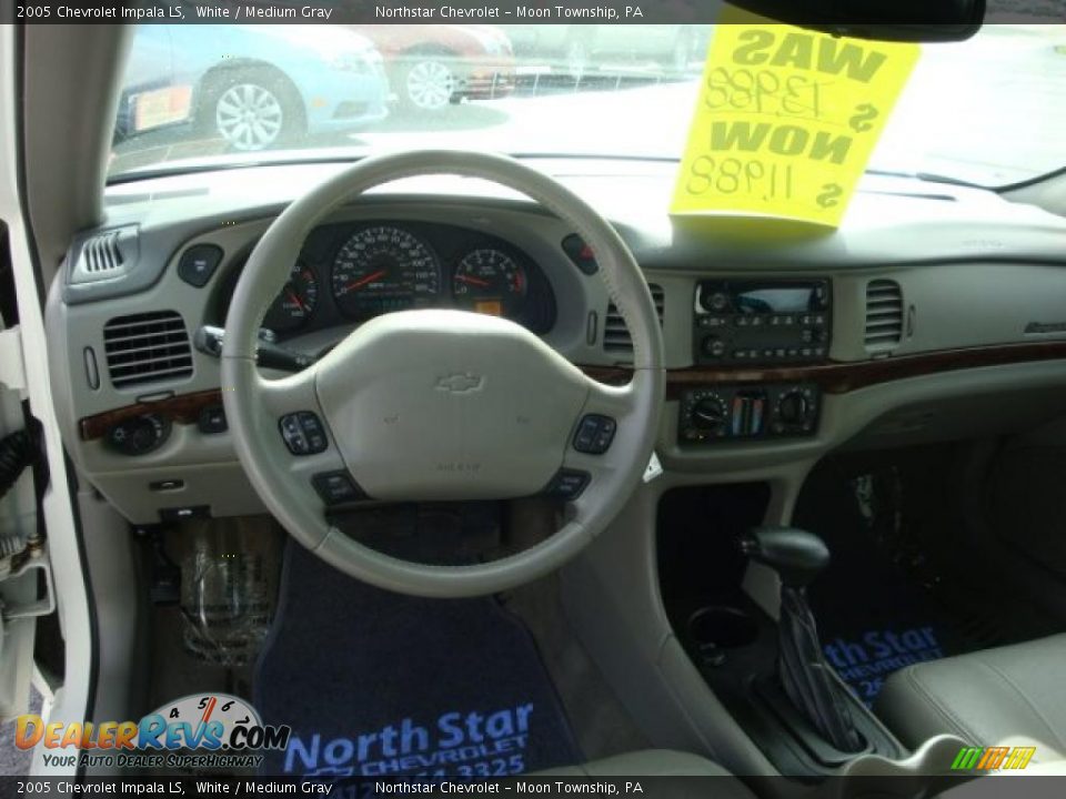 2005 Chevrolet Impala LS White / Medium Gray Photo #13