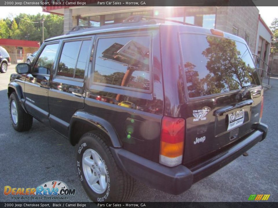 2000 Jeep Cherokee Sport Black / Camel Beige Photo #2