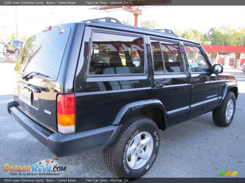 2000 Jeep Cherokee Sport Black / Camel Beige Photo #3