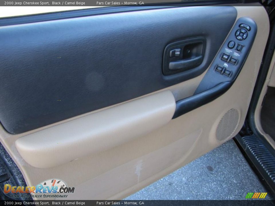 2000 Jeep Cherokee Sport Black / Camel Beige Photo #7