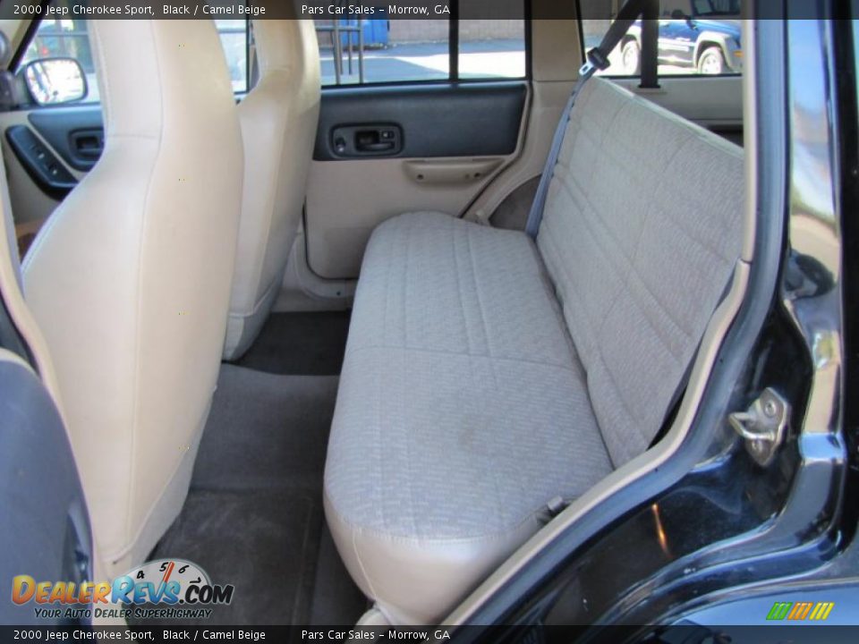 2000 Jeep Cherokee Sport Black / Camel Beige Photo #8