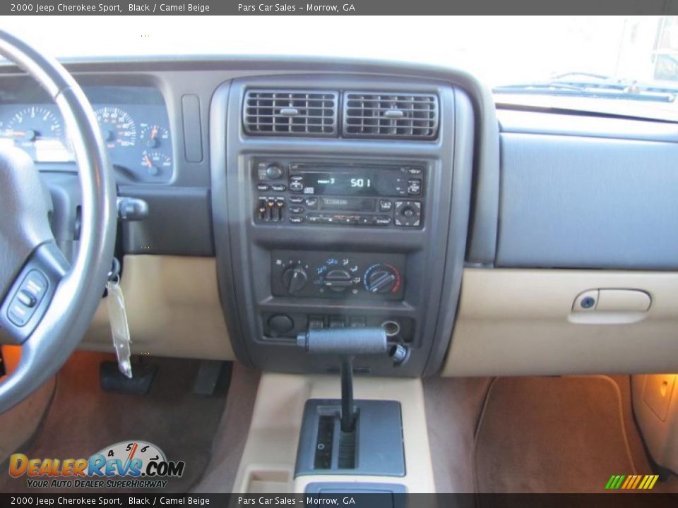 2000 Jeep Cherokee Sport Black / Camel Beige Photo #12