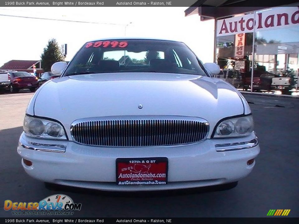 1998 Buick Park Avenue Bright White / Bordeaux Red Photo #3