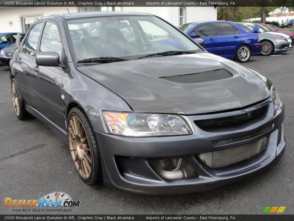 2006 Mitsubishi Lancer Evolution IX MR Graphite Gray / Black Alcantara Photo #1