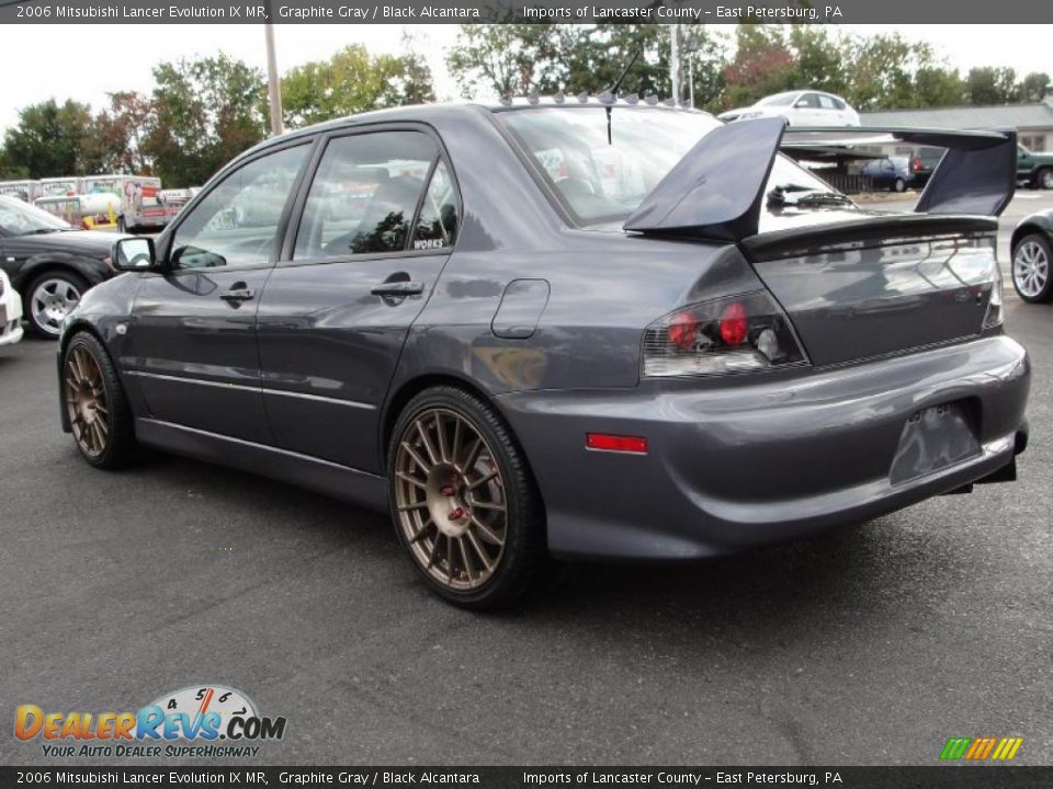 2006 Mitsubishi Lancer Evolution IX MR Graphite Gray / Black Alcantara Photo #4