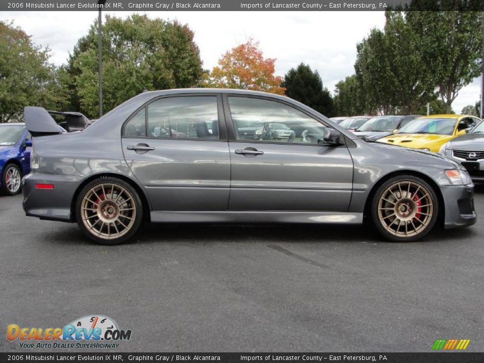 2006 Mitsubishi Lancer Evolution IX MR Graphite Gray / Black Alcantara Photo #6