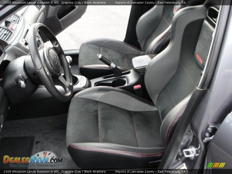 Black Alcantara Interior - 2006 Mitsubishi Lancer Evolution IX MR Photo #7