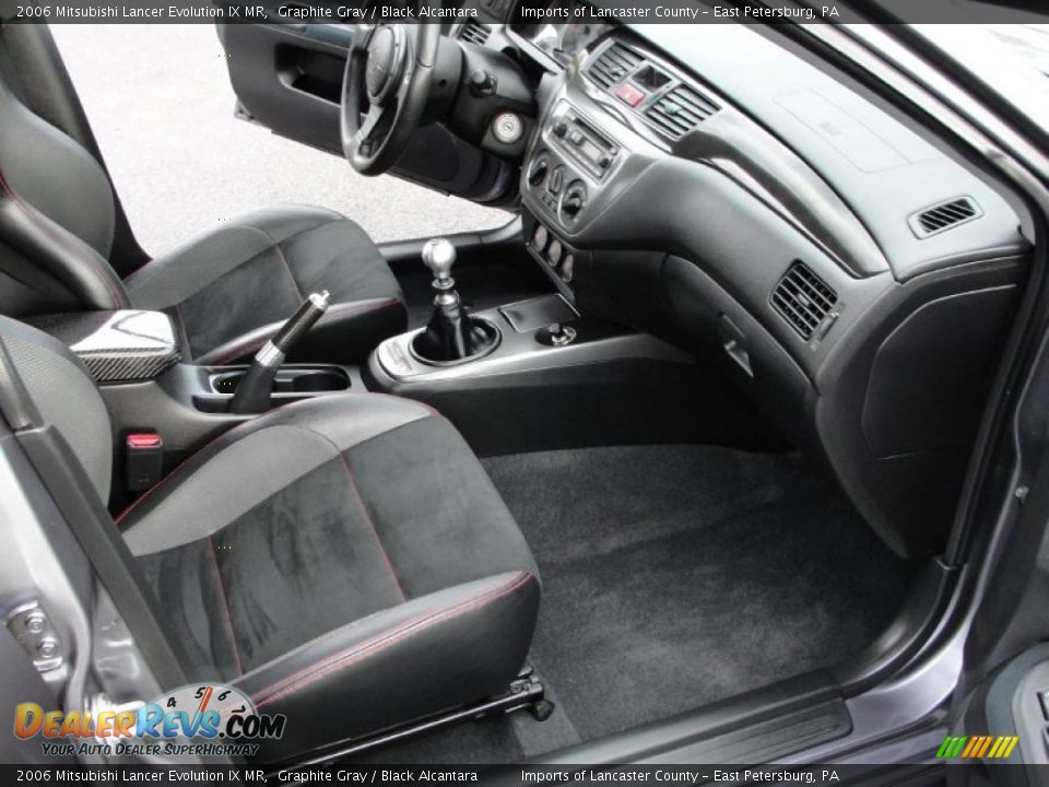 Black Alcantara Interior - 2006 Mitsubishi Lancer Evolution IX MR Photo #10