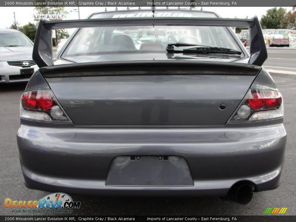 2006 Mitsubishi Lancer Evolution IX MR Graphite Gray / Black Alcantara Photo #11