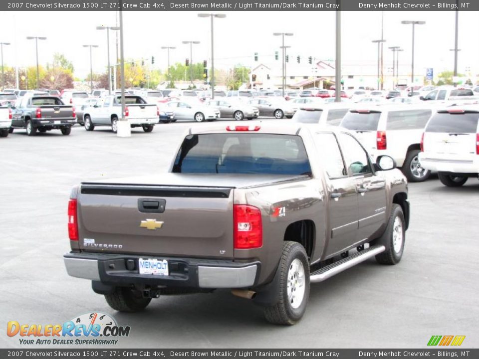 2007 Chevrolet Silverado 1500 LT Z71 Crew Cab 4x4 Desert Brown Metallic / Light Titanium/Dark Titanium Gray Photo #3