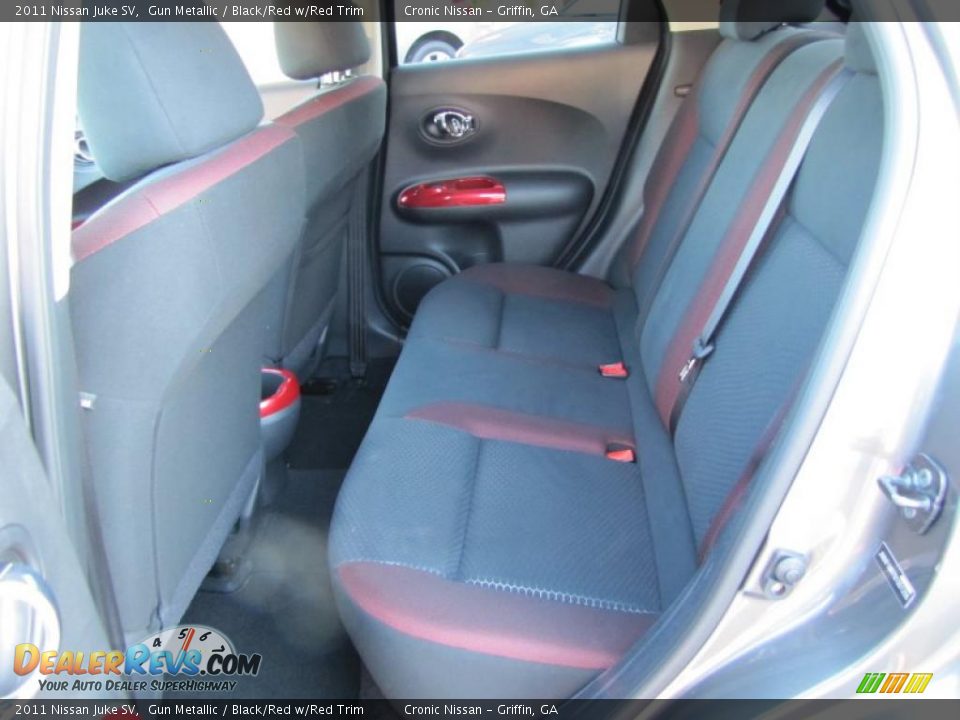 Black/Red w/Red Trim Interior - 2011 Nissan Juke SV Photo #11