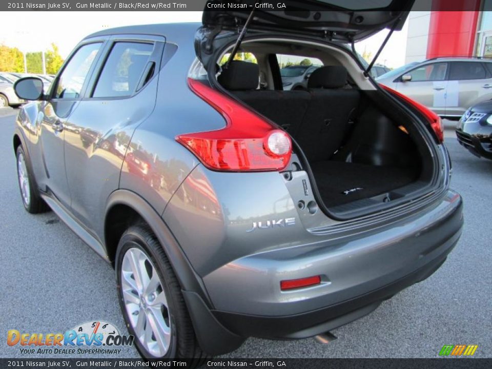 2011 Nissan Juke SV Gun Metallic / Black/Red w/Red Trim Photo #12