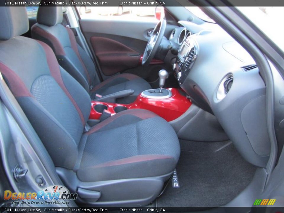 Black/Red w/Red Trim Interior - 2011 Nissan Juke SV Photo #13