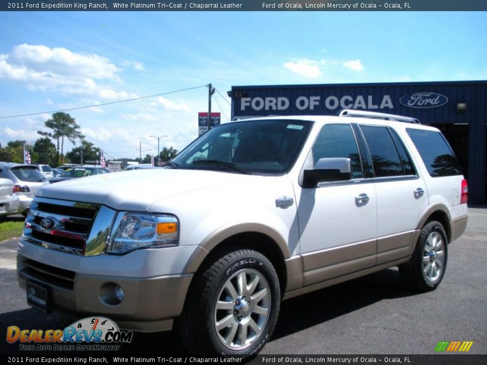 White Platinum Tri-Coat 2011 Ford Expedition King Ranch Photo #1