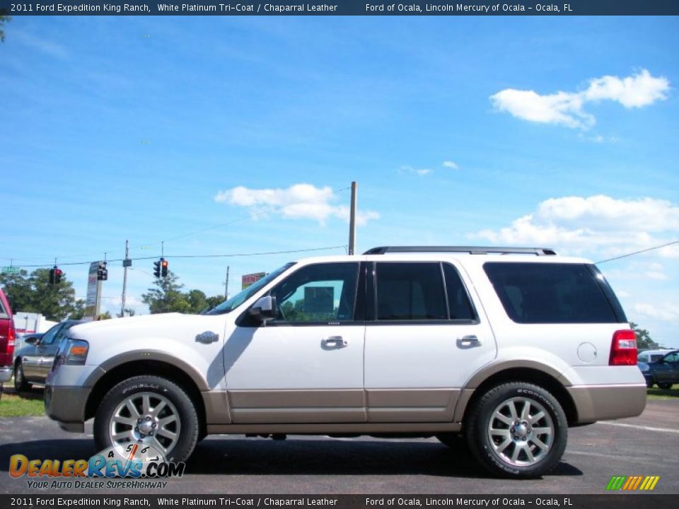 White Platinum Tri-Coat 2011 Ford Expedition King Ranch Photo #2